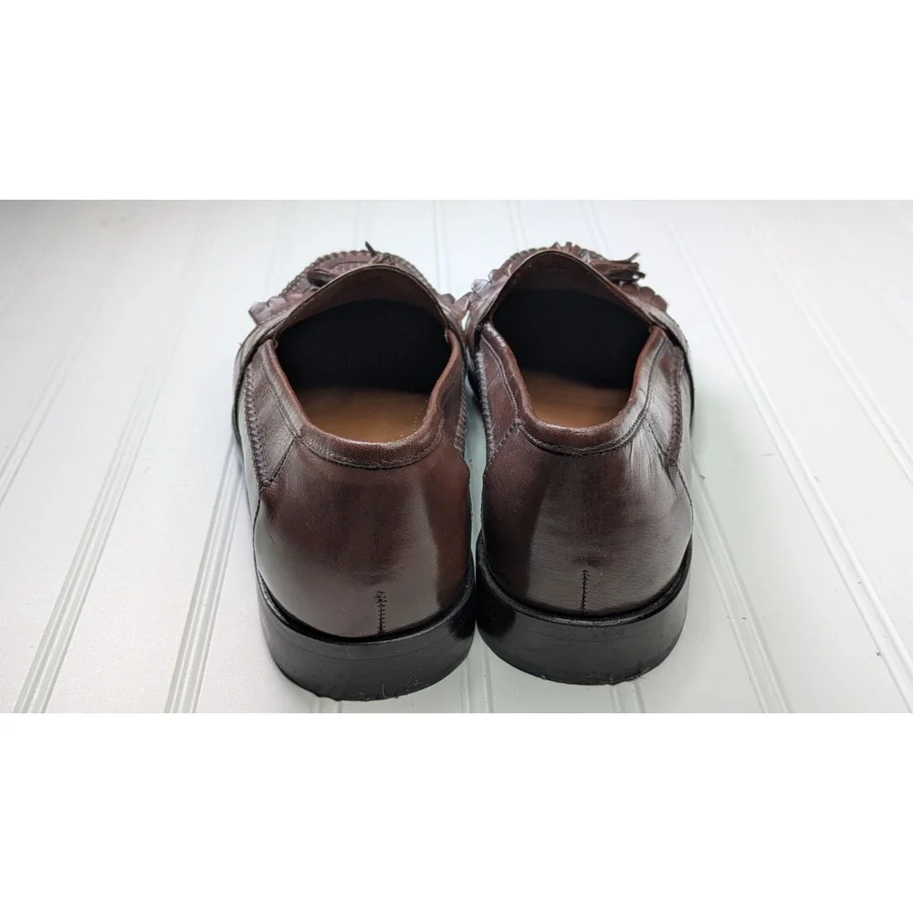 Bostonian Classic Leather Loafer Brown Slip On Men's Size 12M Shoes Flats Dress‎